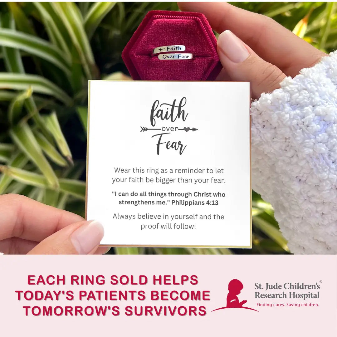 Women’s chic fashion ring-The Faith Over Fear Ring