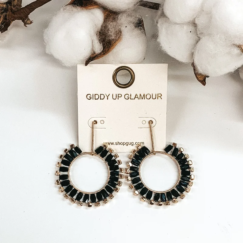 Women’s fashion-forward earrings-Never Miss Out Dangle Earrings in Black