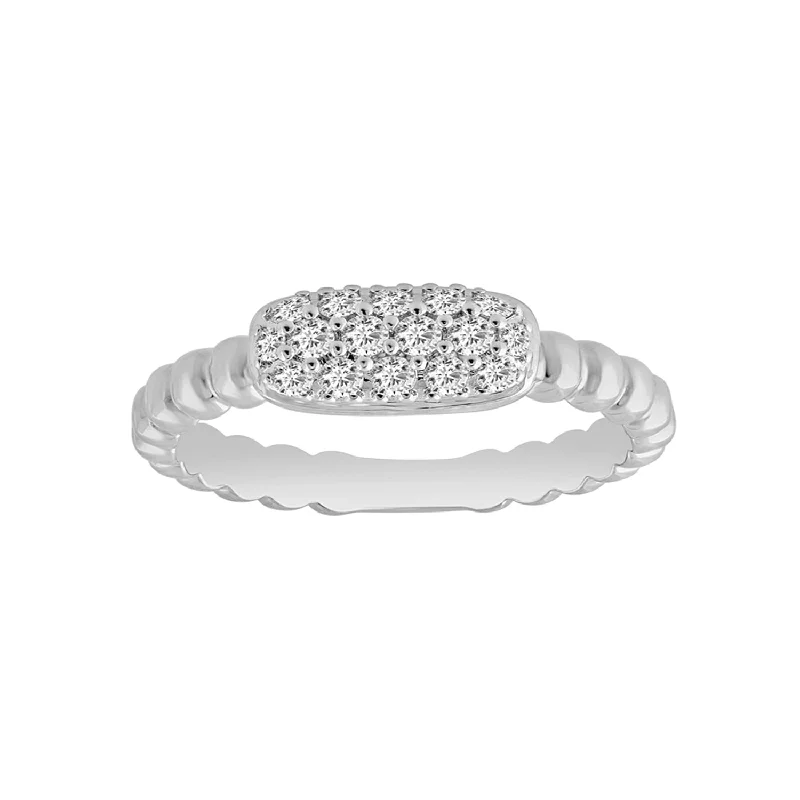 Women’s eternity ring-LADIES RING 0.25CT ROUND DIAMOND 14K WHITE GOLD