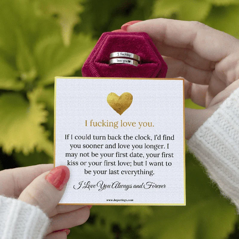 Women’s infinity ring-I F♡cking Love You Ring