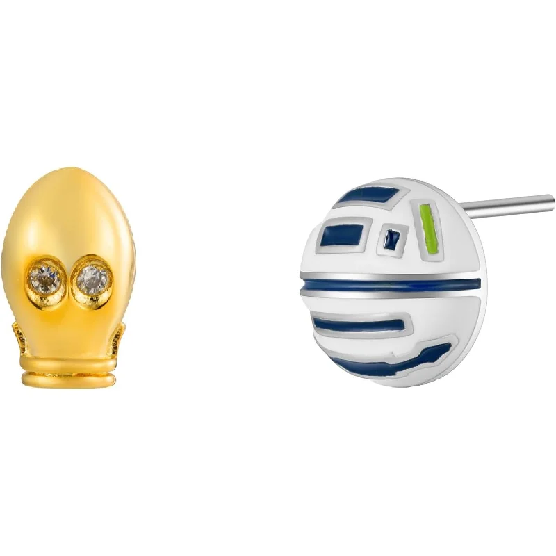 Women’s flower earrings-R2-D2 Robot Mismatch Stud Earrings