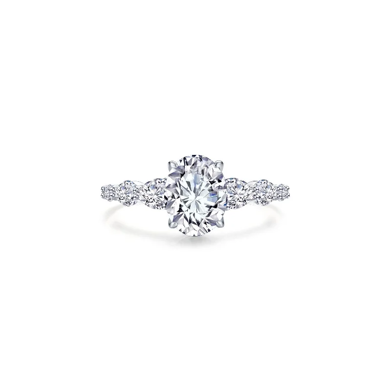 Women’s diamond ring-3.66 CTW Oval Solitaire Ring