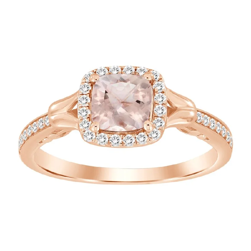 Women’s custom gold engagement ring-LADIES RING 0.75CT ROUND DARK BROWN DIAMOND 10K ROSE GOLD