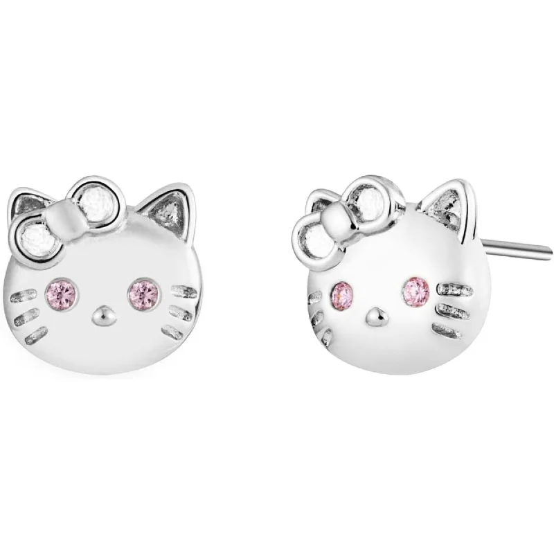 Women’s fashion earrings-2D Hello Kitty Cat Stud Earrings Jewelry