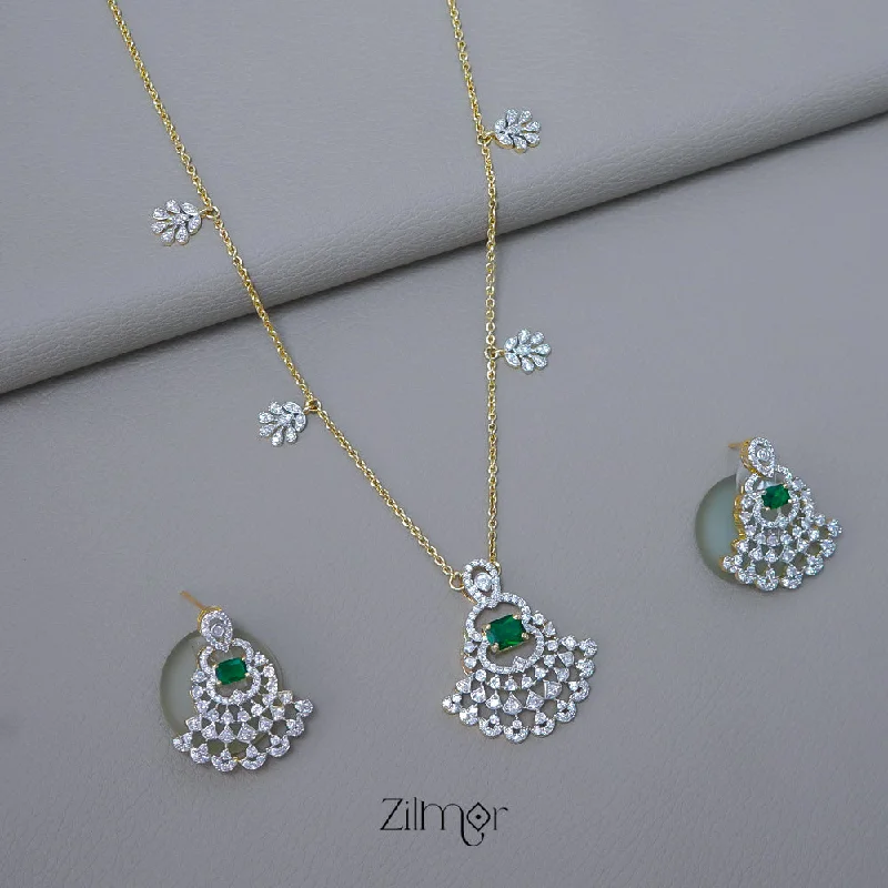 Women’s bohemian earrings-SN1011562 - AD Stone  Necklace Earrings Set (color option)