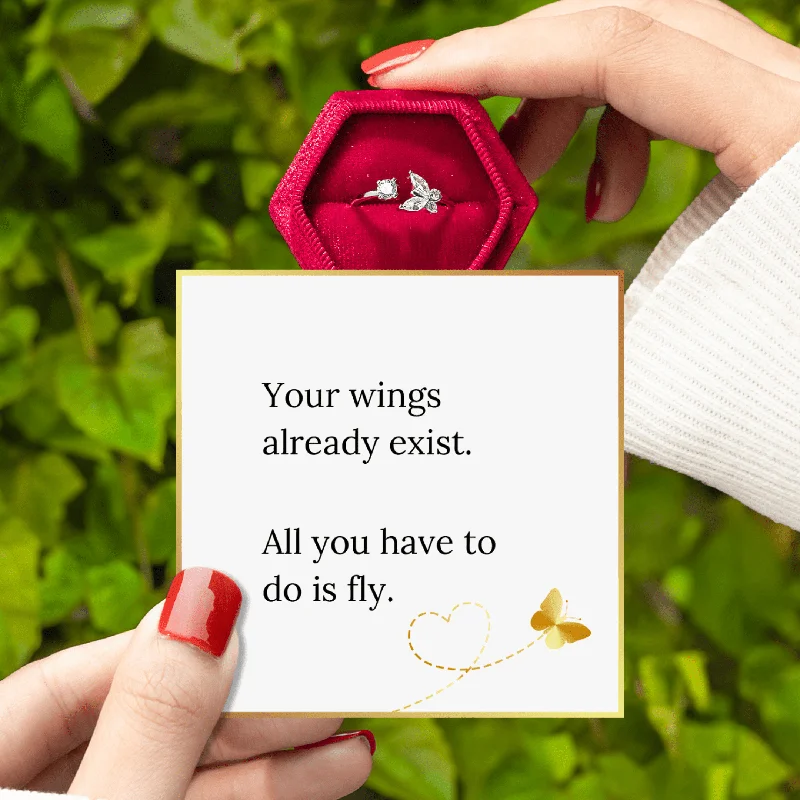 Women’s cocktail ring-Just Be You Butterfly Ring