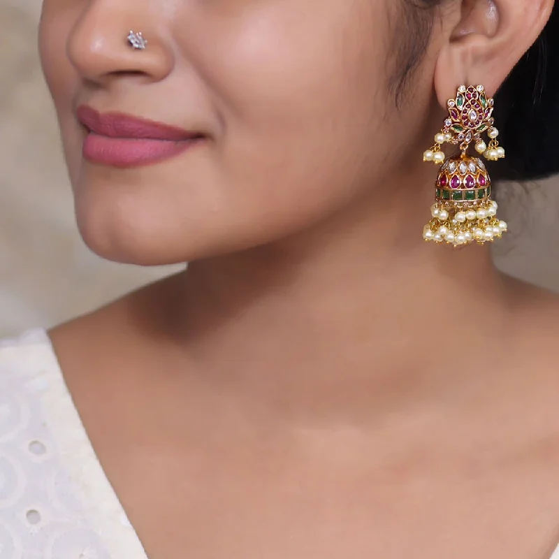 Women’s bridal earrings-SN101626 -  Jumkha Earrings