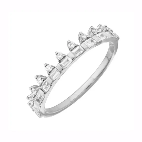 Women’s halo ring-Diamond Crown Ring