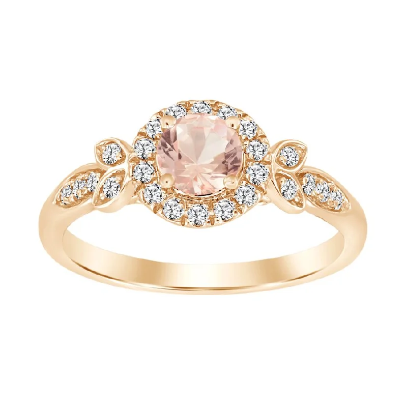 Women’s rare gemstone ring-LADIES RING 0.70CT ROUND DIAMOND 10K ROSE GOLD