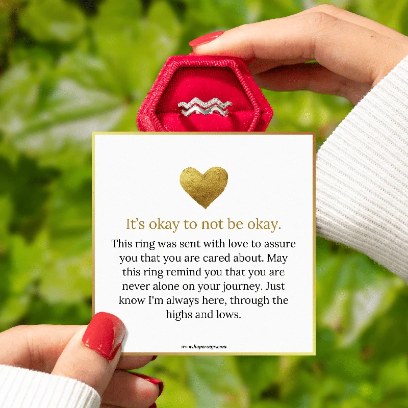 Women’s halo ring-I'm Always Here - Highs & Lows Ring