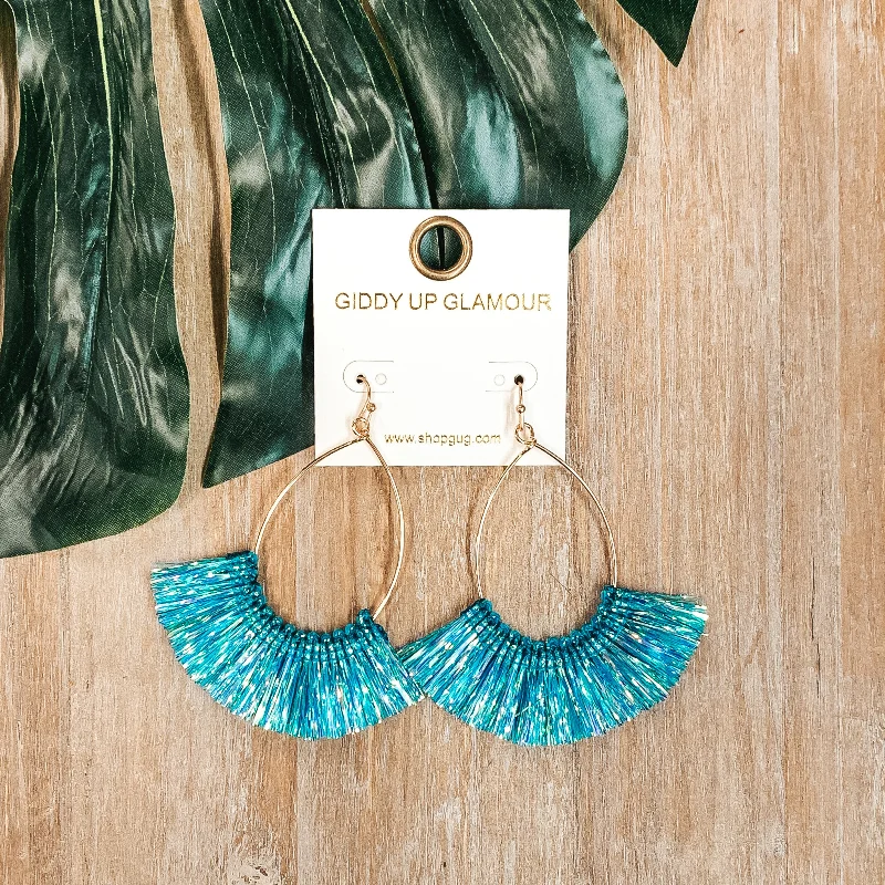 Women’s elegant gemstone earrings-Caribbean Sunrise Earrings in Blue