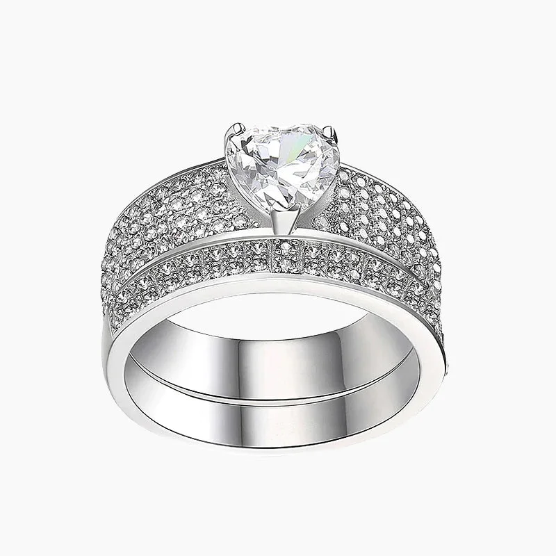 Women’s oval diamond ring-925 Sterling Silver Elegent Ring