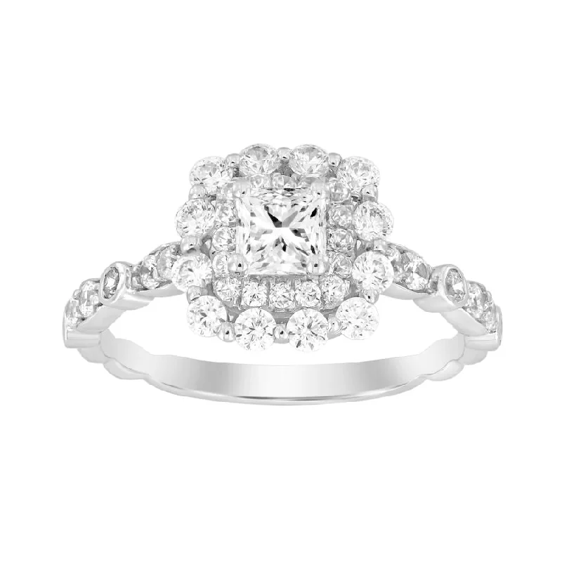 Women’s delicate diamond ring-LADIES RING 1.25CT ROUND DIAMOND 14K WHITE GOLD (SI QUALITY)