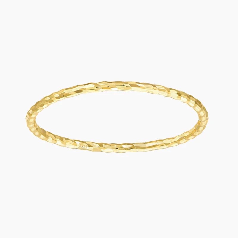 Women’s bridal ring-14K Gold Plated Stackable Thumb Ring