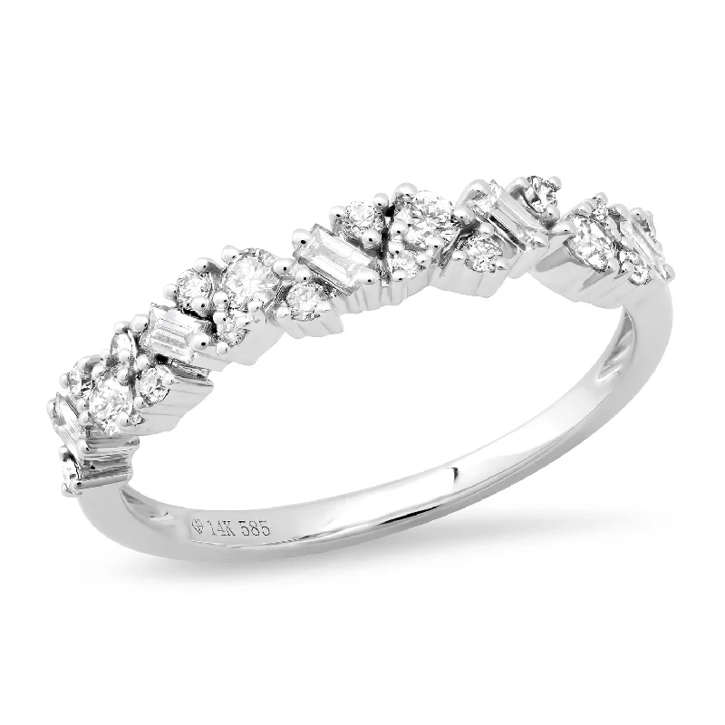 Women’s oval diamond ring-Diamond Band Ring