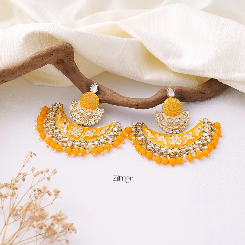 Women’s matching earrings set-Chandbali Wedding Earrings - KG100836