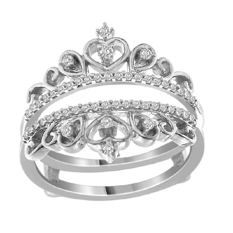 Women’s antique engagement ring-LADIES RING 0.25CT ROUND DIAMOND 14K WHITE GOLD (SI QUALITY)