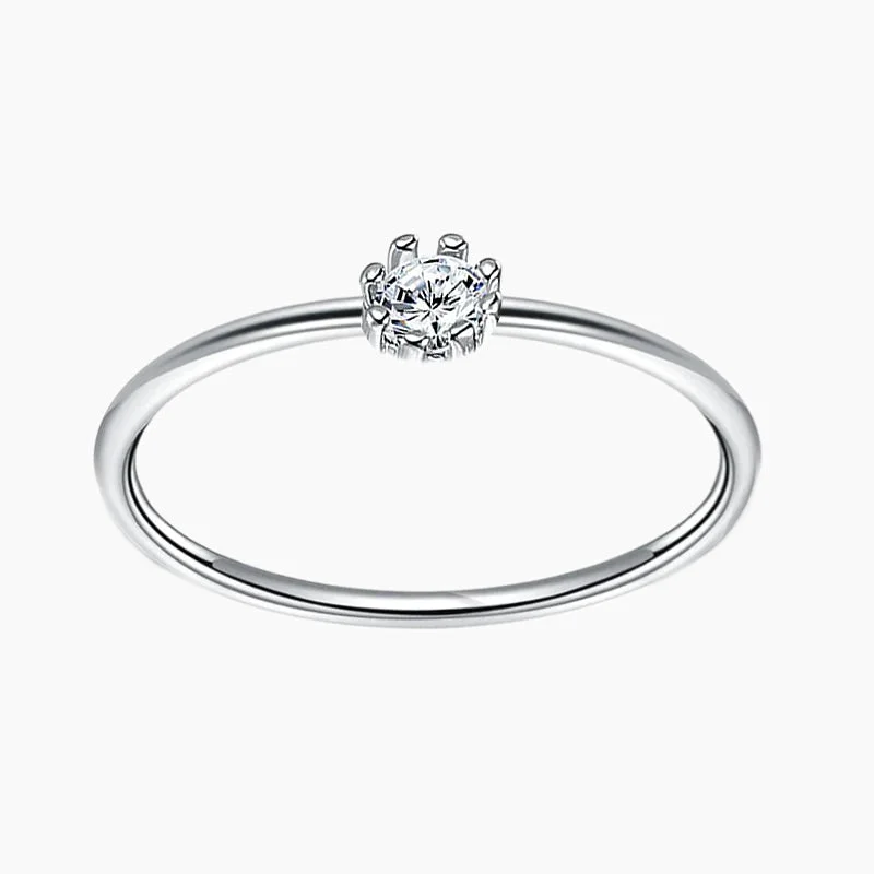 Women’s vintage engagement ring-925 Sterling Silver Ladies Ring