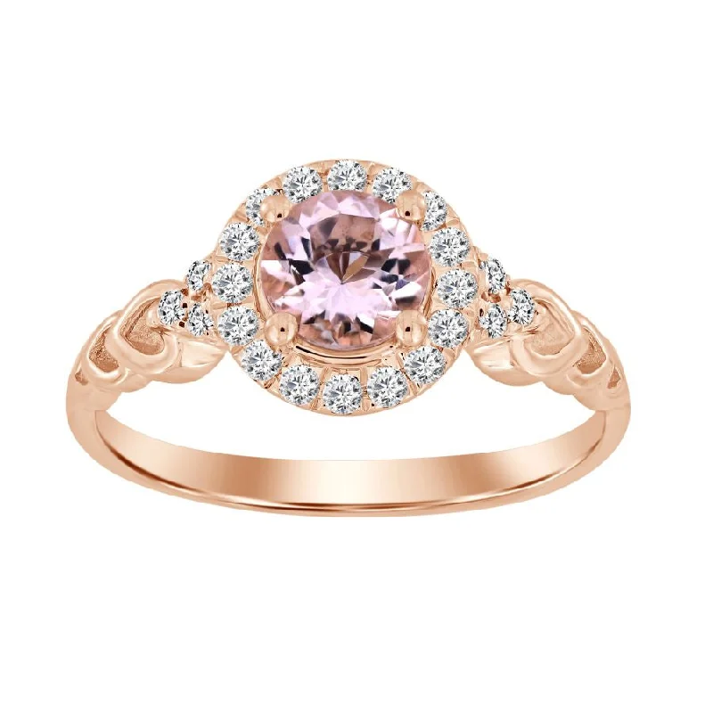 Women’s delicate diamond ring-LADIES RING 0.65CT ROUND DIAMOND 10K ROSE GOLD