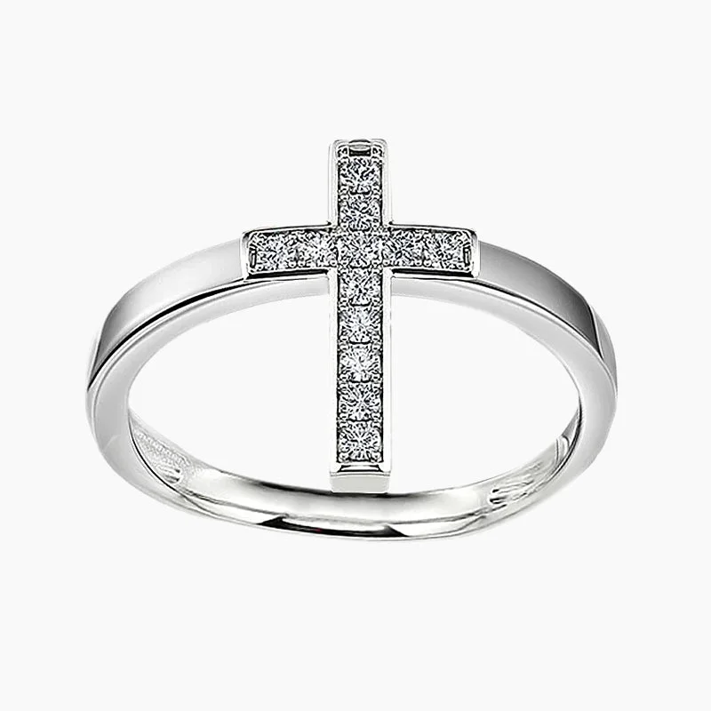 Women’s luxury ring-Cross Sterling Silver  Amulet Ring