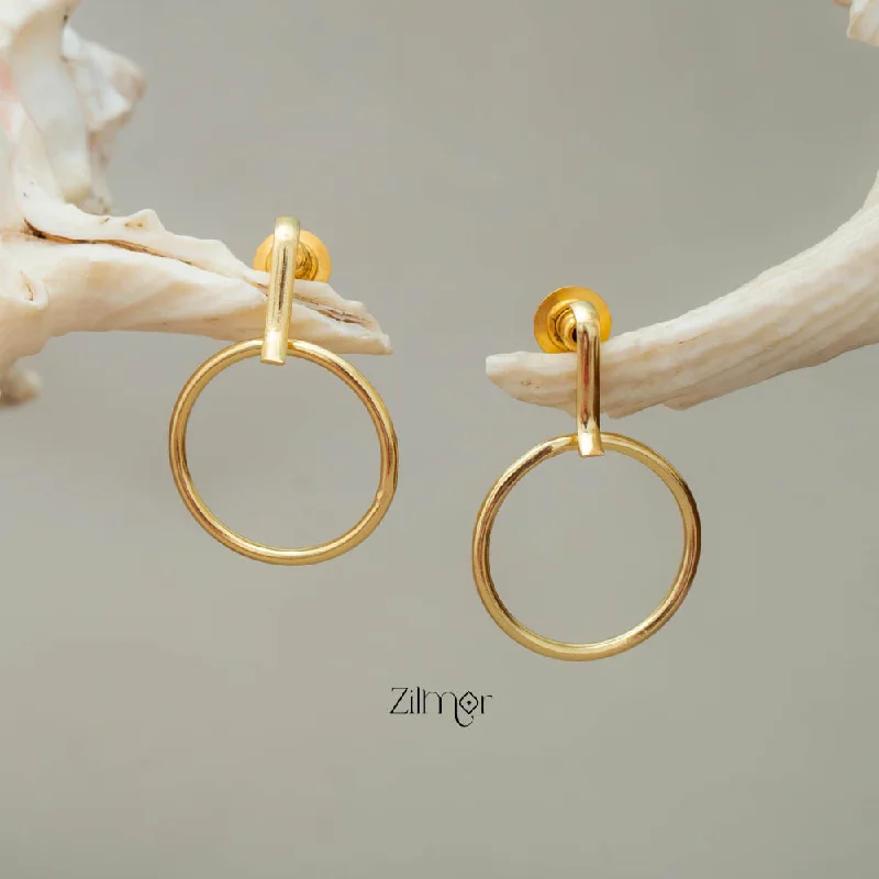 Women’s flower earrings-Circle Earrings -AS100757