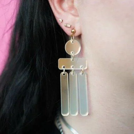 Women’s boho earrings-Frosted Alba Earrings