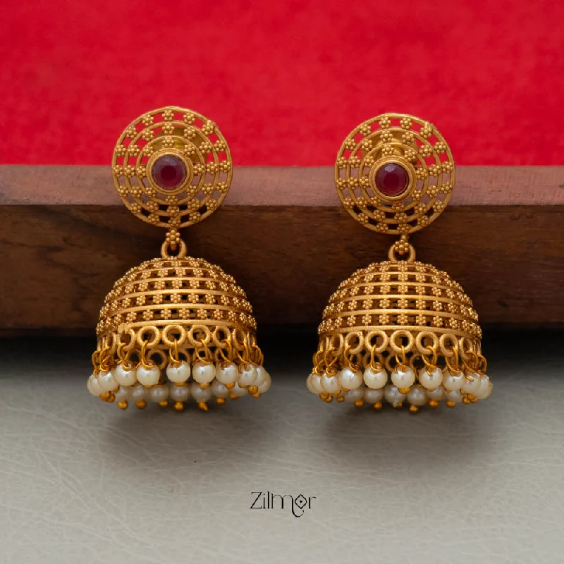 Women’s butterfly-shaped earrings-PP101861  -Antique Jhumka Earrings