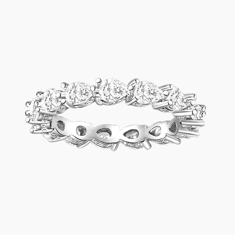 Women’s stackable diamond rings-925 Sterling Silver Cubic Zirconia Stackable Ring