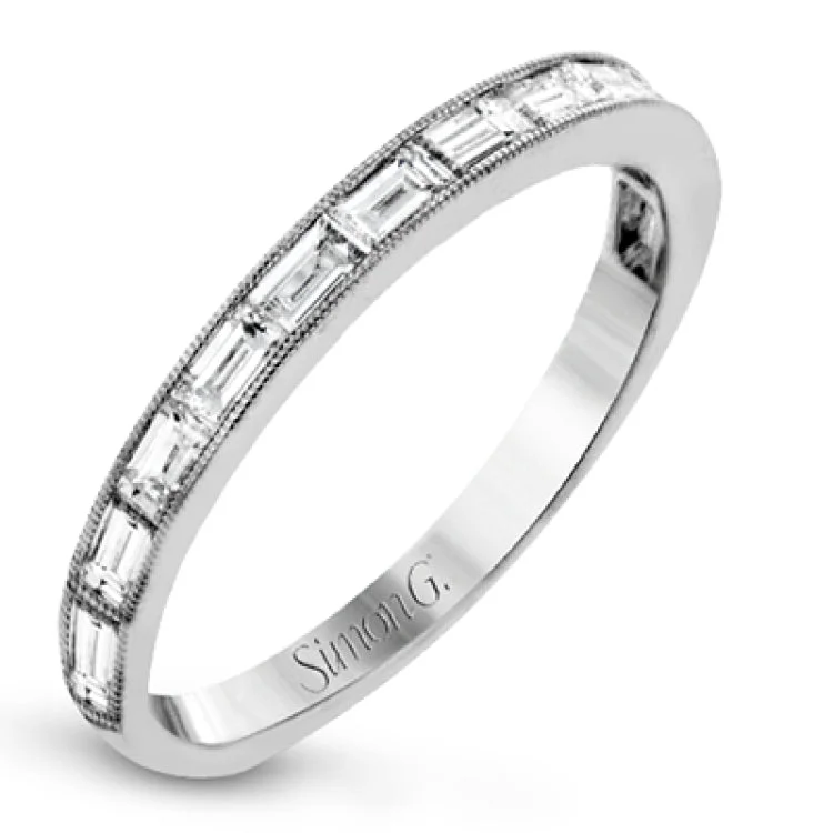 Women’s vintage diamond solitaire engagement ring-TR670-B-TQ WEDDING BAND