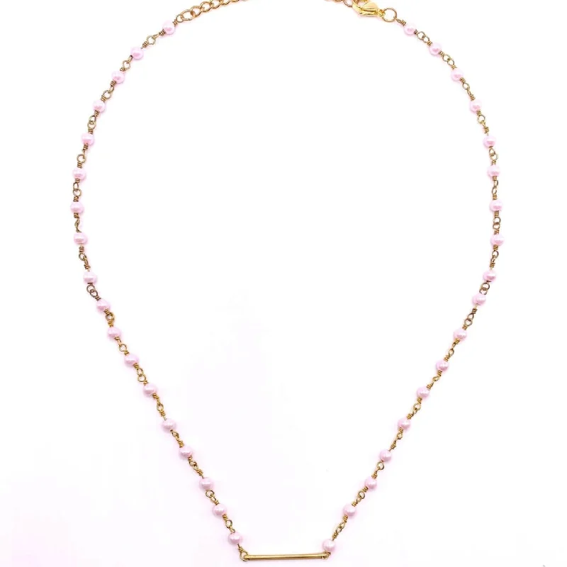 Women’s luxurious crystal necklace-Coastal Choker in White, Pink, and Pastel Purple