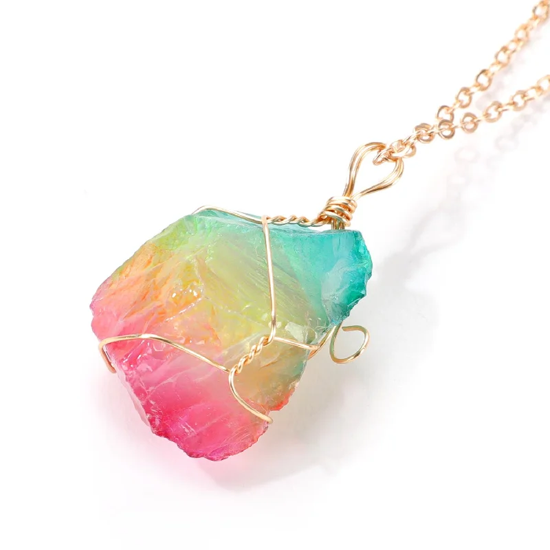 Color Raw Ore Pendant