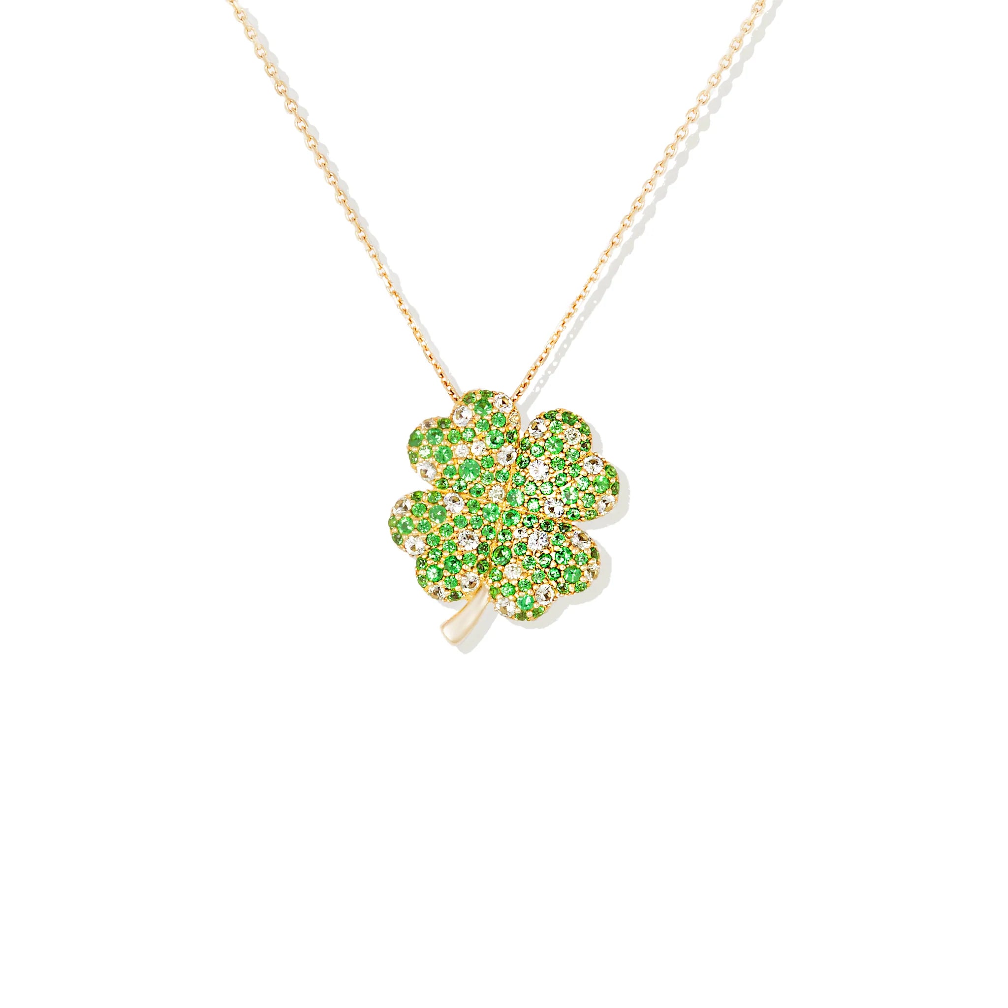 Women’s charm necklace-Juju Four Leaf Clover Necklace