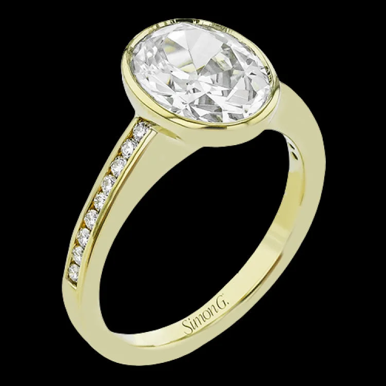 Women’s custom-designed engagement ring-LR4087-OV ENGAGEMENT RING