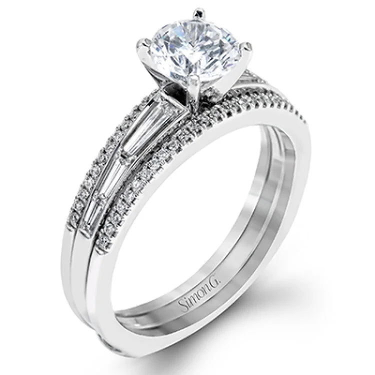 Women’s black diamond engagement ring-MR2521 WEDDING SET