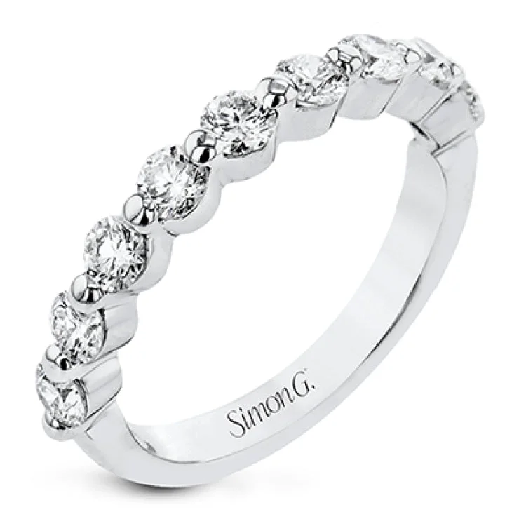 Women’s platinum diamond engagement ring-LR2944 WEDDING BAND