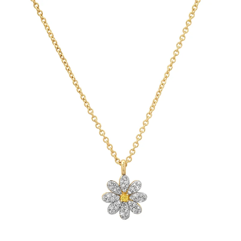 Women’s bridal necklace-Milestones by AB for Eriness Small Diamond Daisy Necklace