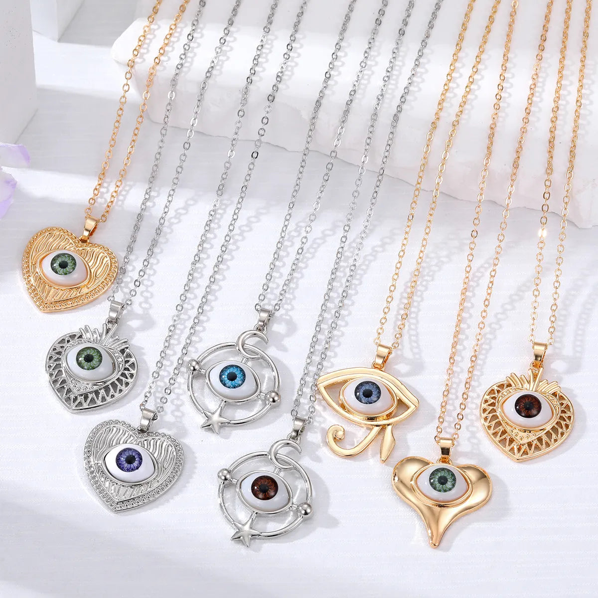 Women’s luxury necklace-Ethnic Style Devil's Eye Alloy Plating Women's Pendant Necklace