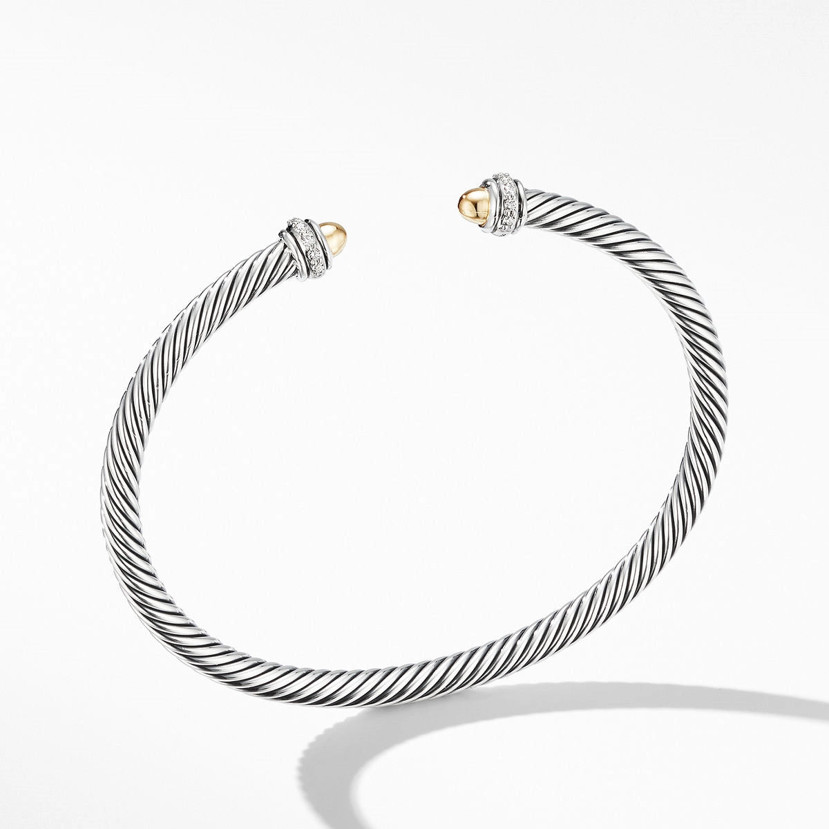 Women’s layered bracelet-David Yurman 4mm Classic Cable Bracelet