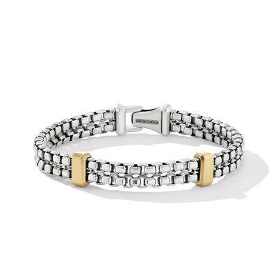 Women’s diamond-studded bracelet-David Yurman 10.5mm Double Box Chain Bracelet