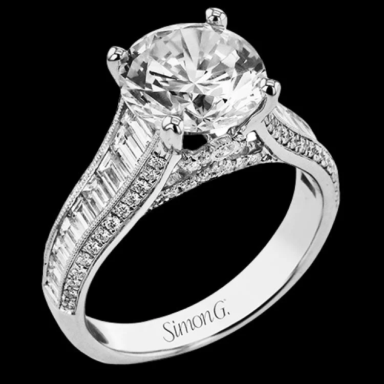 Women’s custom gold engagement ring-LR4792 ENGAGEMENT RING