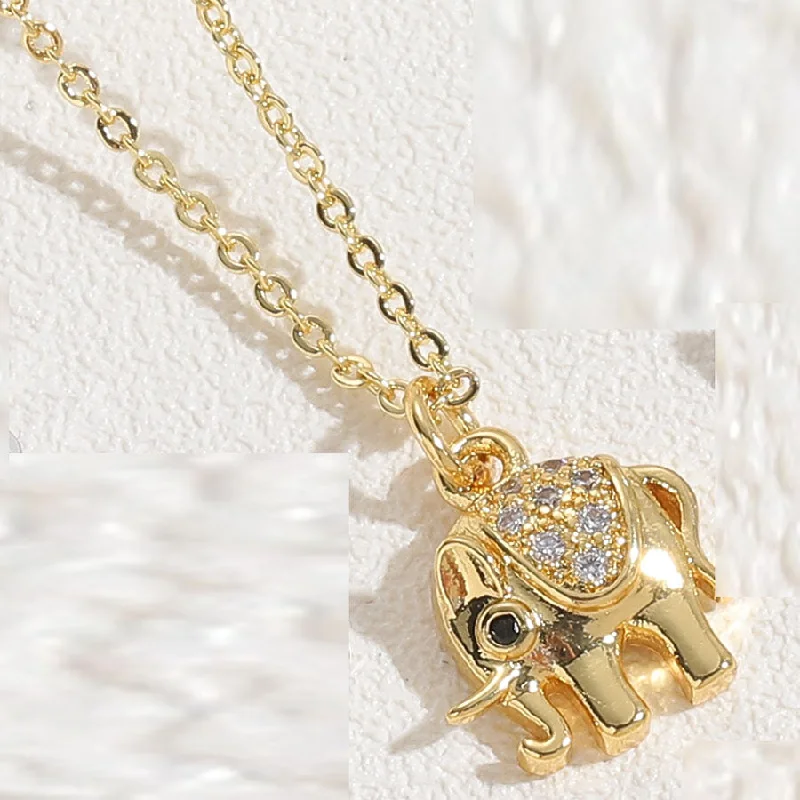 Elephant 14K Real Gold