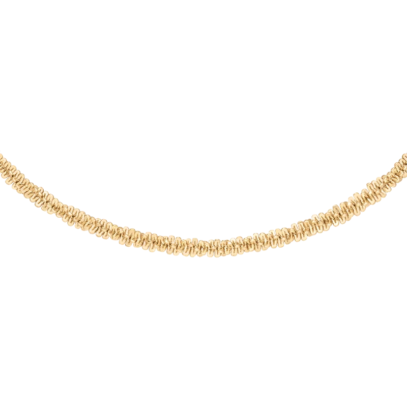 Women’s choker necklace-Twisted Chain Necklace G