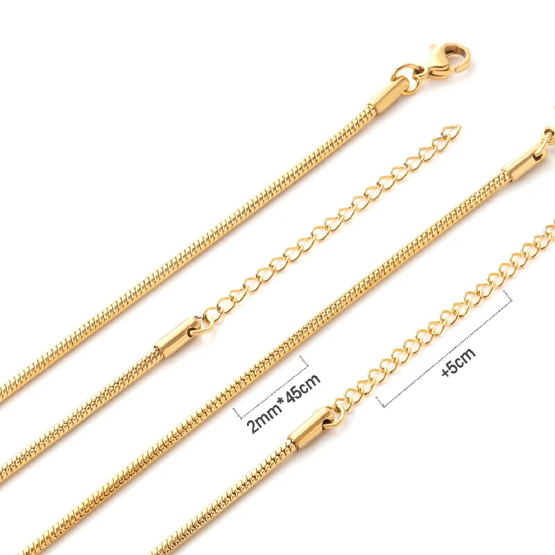 2mm Snake Chain Golden N5203545g