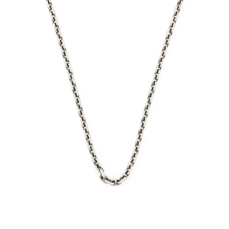 Women’s matching gold necklace-Silver Cable Chain