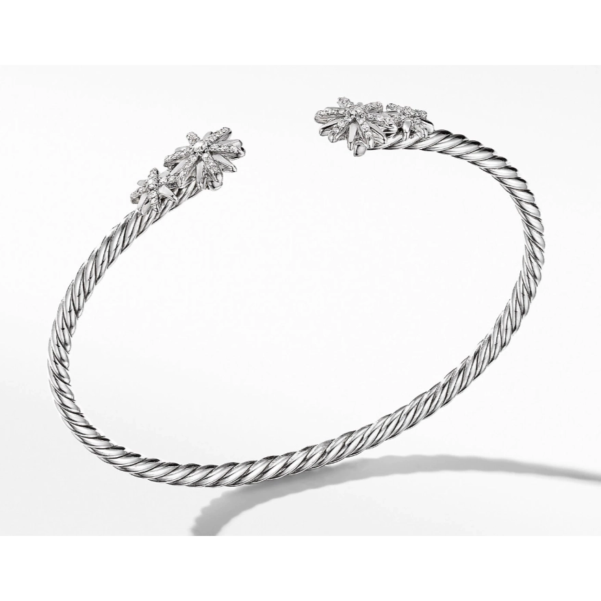 Women’s textured bracelet-David Yurman Starburst Cuff Bracelet