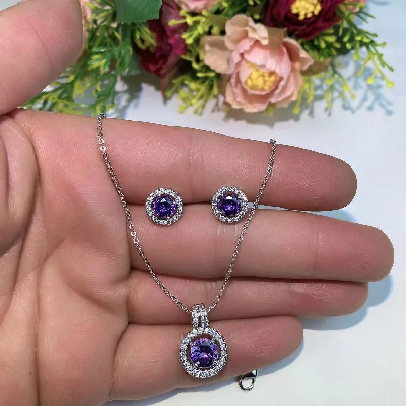 Purple Pendant (without Chain)