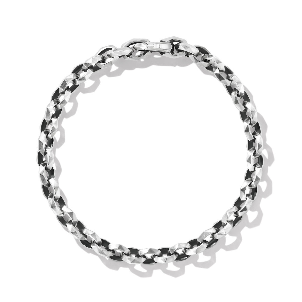 Women’s luxury charm bracelet-David Yurman 7mm Torqued Chain Bracelet