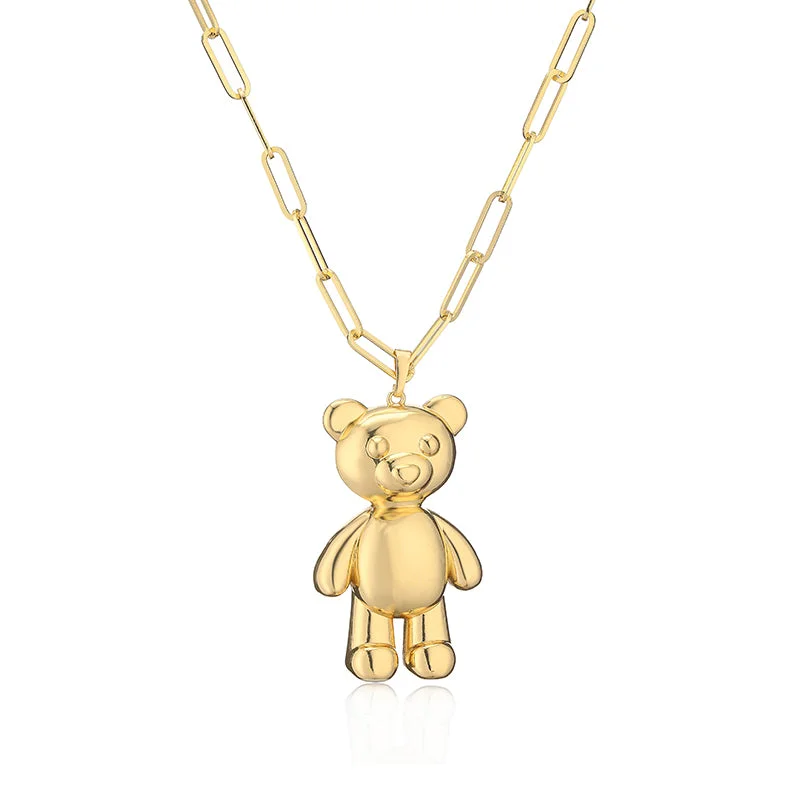 Golden Bear Necklace