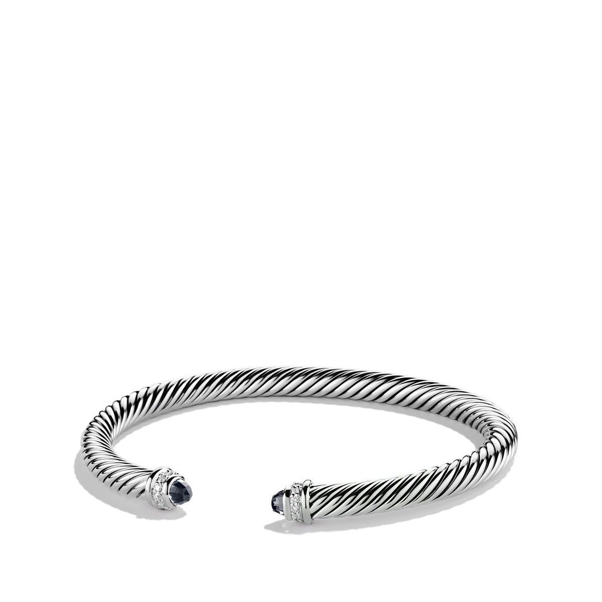 Women’s luxury bracelet with diamonds-David Yurman 5mm Classic Cable Bracelet