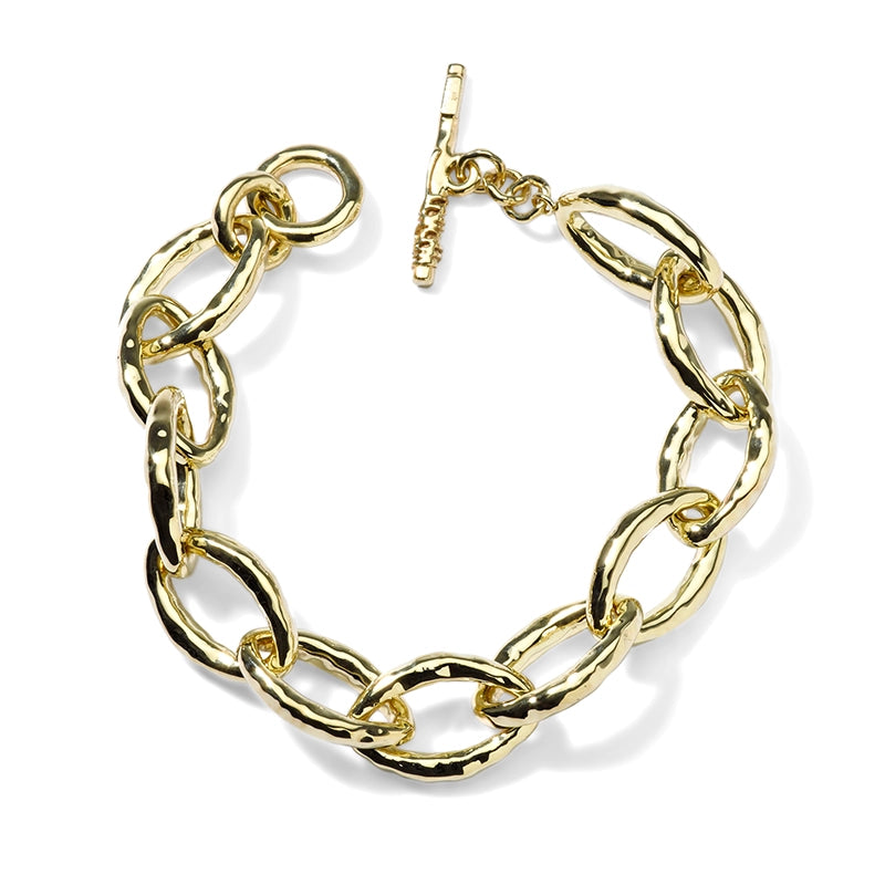 Women’s diamond-studded bracelet-Ippolita Classico Bastille Bracelet in 18K Gold